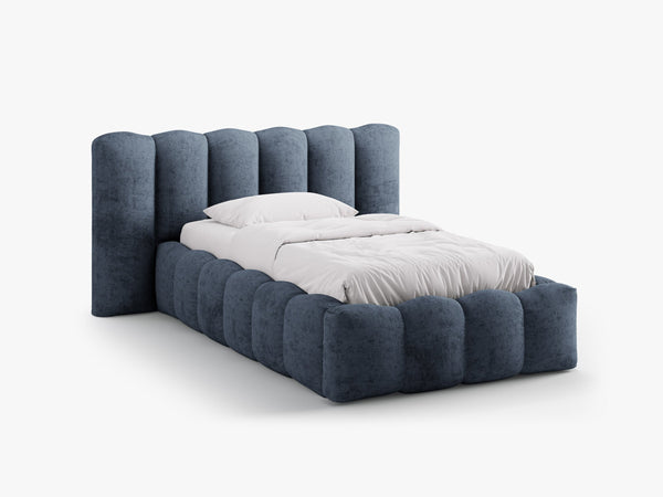 Single Upholstered Bed Frame with Storage & Modern Design
