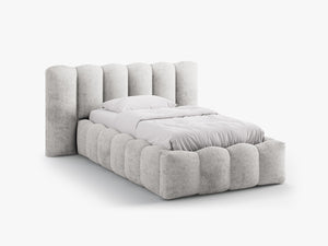 Single Upholstered Bed Frame with Storage & Modern Design