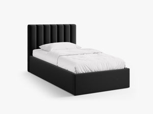 Upholstered Single Storage Bed – Modern Bed Frame with Headboard