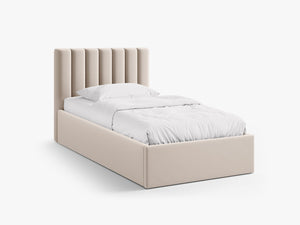 Upholstered Single Storage Bed – Modern Bed Frame with Headboard