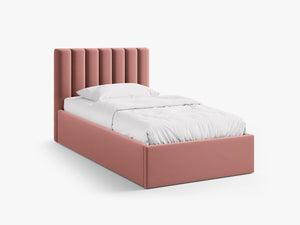 Upholstered Single Storage Bed – Modern Bed Frame with Headboard