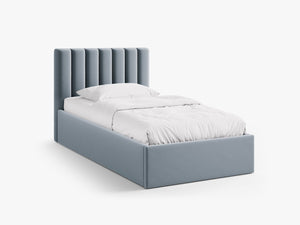 Upholstered Single Storage Bed – Modern Bed Frame with Headboard