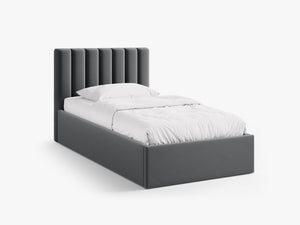 Upholstered Single Storage Bed – Modern Bed Frame with Headboard