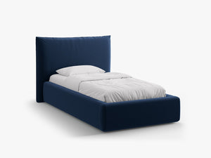 Single Upholstered Bed with Storage & Soft Headboard