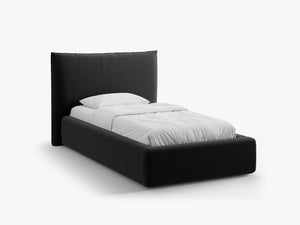 Single Upholstered Bed with Storage & Soft Headboard