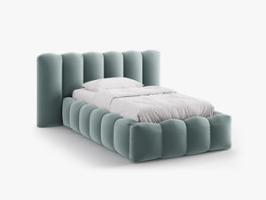 Single Upholstered Bed Frame with Storage & Modern Design
