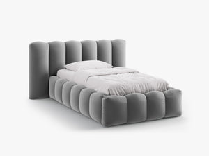 Single Upholstered Bed Frame with Storage & Modern Design