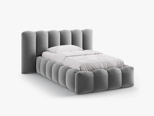 Single Upholstered Bed Frame with Storage & Modern Design