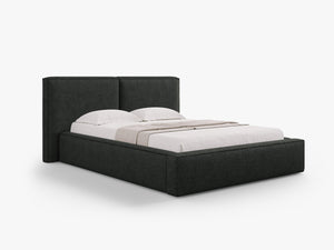 Upholstered Bed Frame with Storage & Soft Headboard
