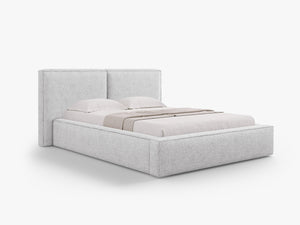 Upholstered Bed Frame with Storage & Soft Headboard