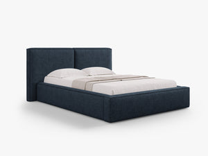 Upholstered Bed Frame with Storage & Soft Headboard