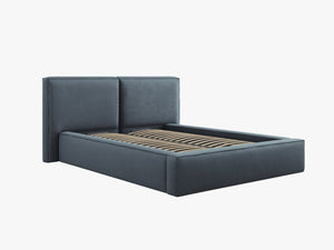 Upholstered Bed Frame with Storage & Soft Headboard