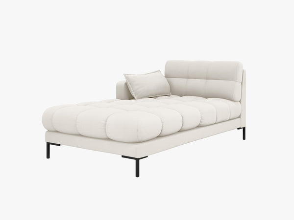 Modern Chaise Lounge – Quilted Bubble Design Recliner Sofa L185