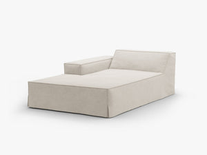 Modular Chaise Lounge Sofa – Upholstered End Section with Removable Cover W102