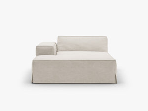 Modular Chaise Lounge Sofa – Upholstered End Section with Removable Cover W102