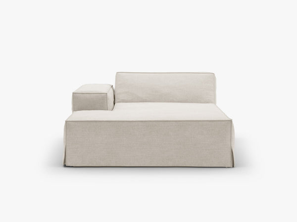 Modular Chaise Lounge Sofa – Upholstered End Section with Removable Cover W102