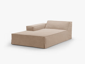 Modular Chaise Lounge Sofa – Upholstered End Section with Removable Cover W102