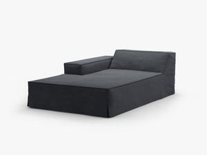 Modular Chaise Lounge Sofa – Upholstered End Section with Removable Cover W102