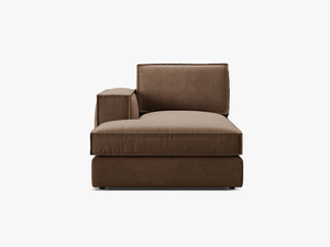 Modular Chaise Lounge Sofa – Upholstered L-Shaped End Section W103