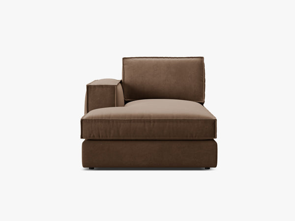 Modular Chaise Lounge Sofa – Upholstered L-Shaped End Section W103