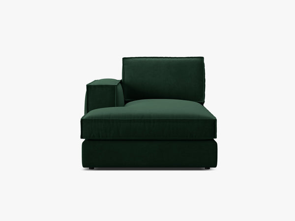 Modular Chaise Lounge Sofa – Upholstered L-Shaped End Section W103