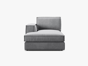 Modular Chaise Lounge Sofa – Upholstered L-Shaped End Section W103