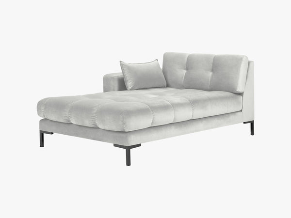 Modern Chaise Lounge – Quilted Bubble Design Recliner Sofa L185