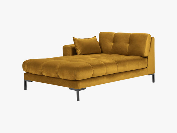 Modern Chaise Lounge – Quilted Bubble Design Recliner Sofa L185