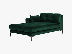 Modern Chaise Lounge – Quilted Bubble Design Recliner Sofa L185