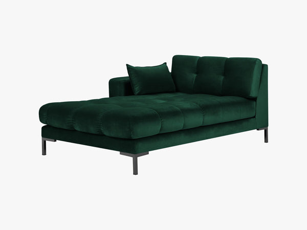 Modern Chaise Lounge – Quilted Bubble Design Recliner Sofa L185