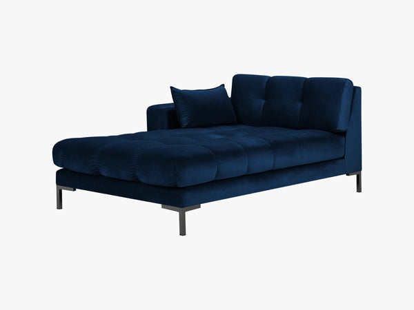 Modern Chaise Lounge – Quilted Bubble Design Recliner Sofa L185