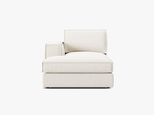 Modular Chaise Lounge Sofa – Upholstered L-Shaped End Section W103