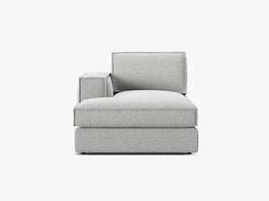 Modular Chaise Lounge Sofa – Upholstered L-Shaped End Section W103
