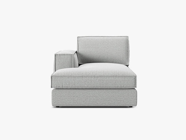 Modular Chaise Lounge Sofa – Upholstered L-Shaped End Section W103