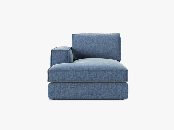 Modular Chaise Lounge Sofa – Upholstered L-Shaped End Section W103