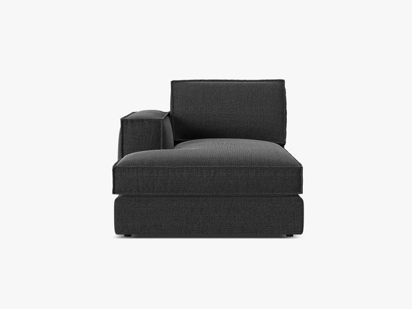 Modular Chaise Lounge Sofa – Upholstered L-Shaped End Section W103
