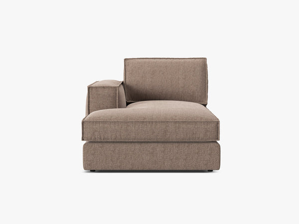 Modular Chaise Lounge Sofa – Upholstered L-Shaped End Section W103