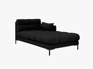 Modern Chaise Lounge – Quilted Bubble Design Recliner Sofa L185