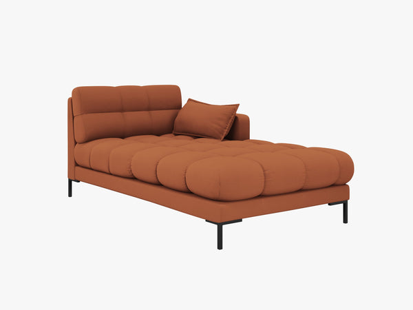 Modern Chaise Lounge – Quilted Bubble Design Recliner Sofa L185