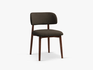 Modern Wooden Dining Chair – Upholstered Seat Space-Saving Chair