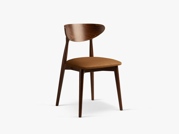 Vintage Style Dining Chair – Upholstered Seat Wooden Frame Chair