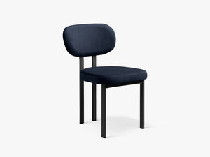 Modern Upholstered Dining Chair – Metal Frame Space-Saving Chair