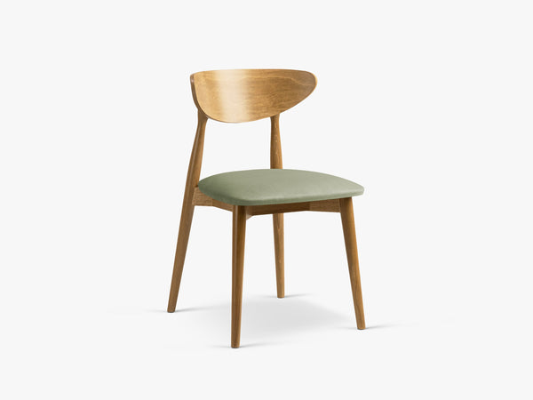 Vintage Style Dining Chair – Upholstered Seat Wooden Frame Chair