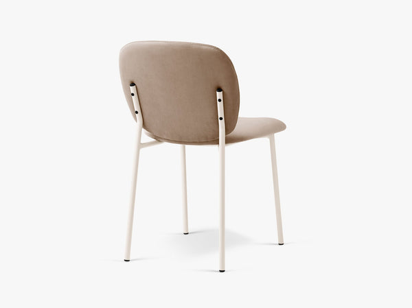 Modern Stackable Dining Chair – Upholstered Seat Minimalist Design
