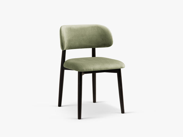 Modern Wooden Dining Chair – Upholstered Seat Space-Saving Chair