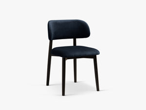 Modern Wooden Dining Chair – Upholstered Seat Space-Saving Chair