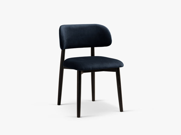 Modern Wooden Dining Chair – Upholstered Seat Space-Saving Chair