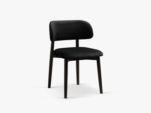 Modern Wooden Dining Chair – Upholstered Seat Space-Saving Chair