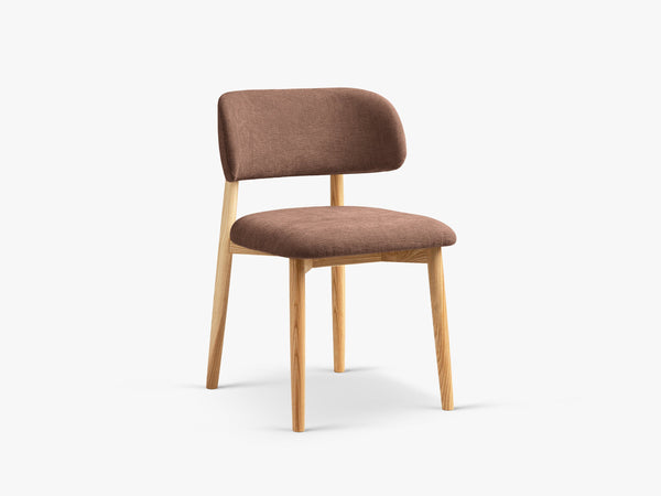 Modern Wooden Dining Chair – Upholstered Seat Space-Saving Chair