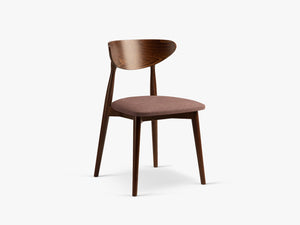 Vintage Style Dining Chair – Upholstered Seat Wooden Frame Chair